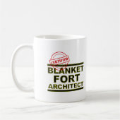 Blanket Fort Architect Funny Mug oder Travel Mug Kaffeetasse (Links)