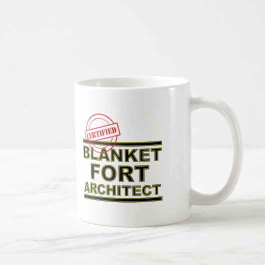 Blanket Fort Architect Funny Mug oder Travel Mug Kaffeetasse (Rechts)