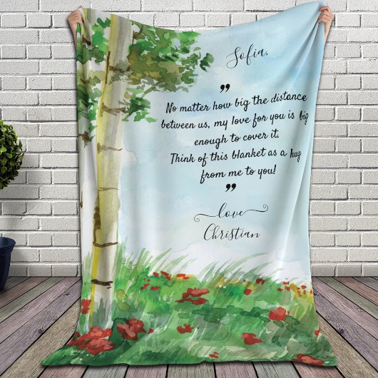 Blanket für eine Beziehung mit langer Distanz / Fr Fleecedecke