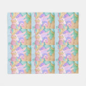 Blanket für Mädchen unicorbar anpassbar Fleecedecke (Vorderseite (Horizontal))