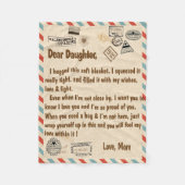 Blanket für Tochter, liebe Tochter Fleecedecke (Vorderseite)