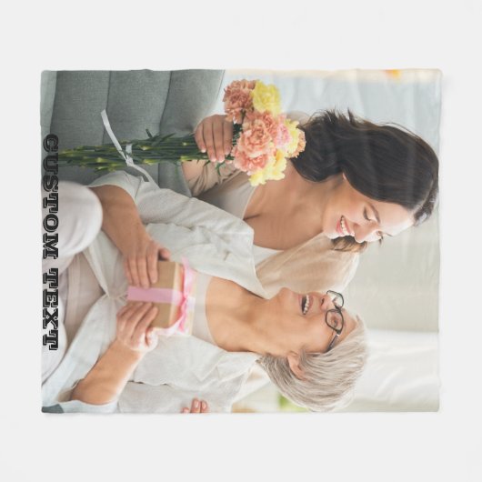 BLANKET GIFT FÜR MAMA FLEECEDECKE (Vorderseite (Horizontal))