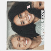 BLANKET GIFT FÜR MAMA FLEECEDECKE (Vorderseite)