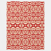 Blanket Grosses 60" x 80" rotes klassisches Design Fleecedecke (Vorderseite)