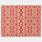 Blanket Grosses 60" x 80" rotes klassisches Design Fleecedecke (Vorderseite (Horizontal))