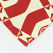 Blanket Grosses 60" x 80" rotes klassisches Design Fleecedecke (Ecke)