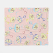 Blanket Jewelry Bear Rattle Fleecedecke (Vorderseite (Horizontal))