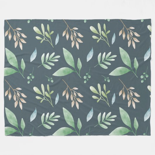 Blanket - Mehrfarbige Foliage Fleecedecke (Vorderseite (Horizontal))
