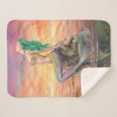 Blanket Mermaid. Bei Sonnenuntergang. Sherpadecke (Vorderseite (Horizontal))