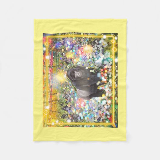 Blanket mit Gorillas Zuhause-Decore Fleecedecke (Vorderseite)