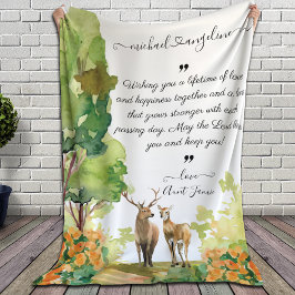 Blanket mit individueller Ehe wünscht Naturlandsch Fleecedecke