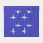 Blanket mit schönen Schneeflocken Fleecedecke (Vorderseite (Horizontal))