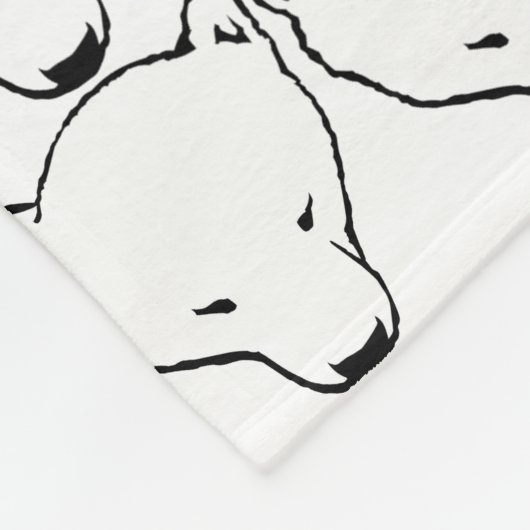 Blanket-Polar-Bärenleder und Dekoration Fleecedecke (Ecke)