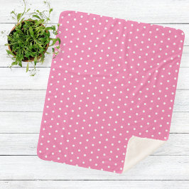 blanket Polka Dots nursery girl Sherpadecke