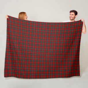 Blanket - Red Tartan Macpherson Clan (L) Fleecedecke