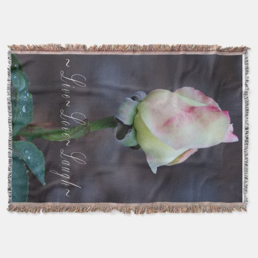 Blanket/Rot und Gelb Rose Bud Decke (Vorderseite)