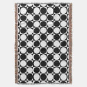 Blanket, Schwarz-Weiß-Dekorative Decke (Vorderseite Vertikal)