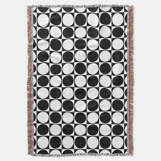 Blanket, Schwarz-Weiß-Dekorative Decke (Vorderseite Vertikal)