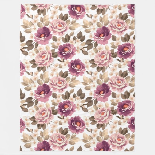 Blanket - Sommer-Blossom-Design Fleecedecke (Vorderseite)