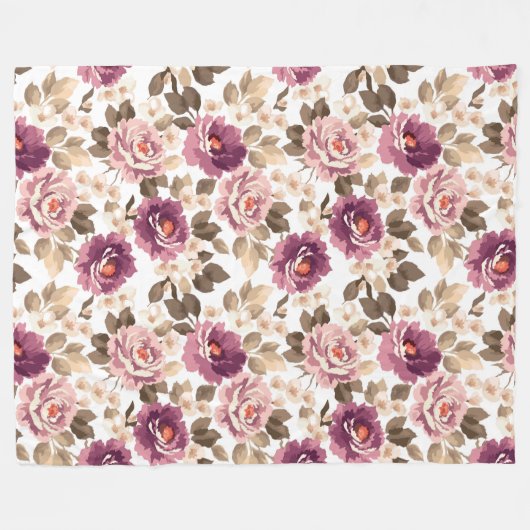 Blanket - Sommer-Blossom-Design Fleecedecke (Vorderseite (Horizontal))