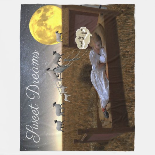 Blanket Sweet Dreams Child Counsing Sheep Fleecedecke (Vorderseite)