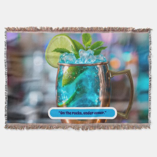 Blanket throw with cocktail  decke (Vorderseite)