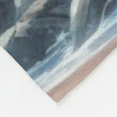 Blanket Tropical Beach Ocean Waves Wasserfarben Fleecedecke (Ecke)