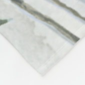 Blanket und weiße Weihnachtskirchenszene Fleecedecke (Ecke)