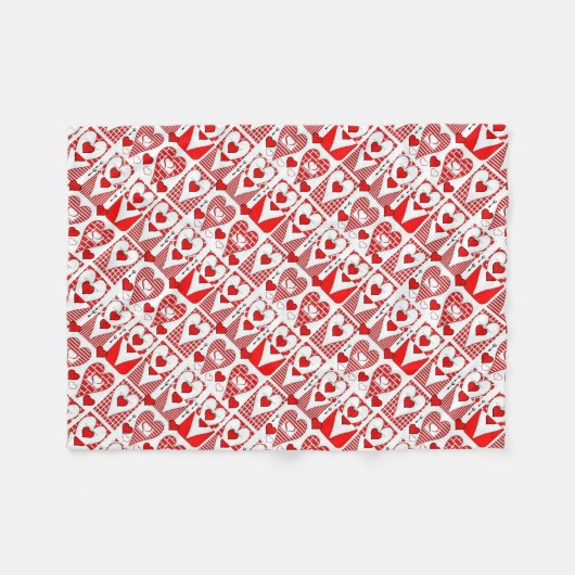 Blanket Valentines Fleecedecke (Vorderseite (Horizontal))