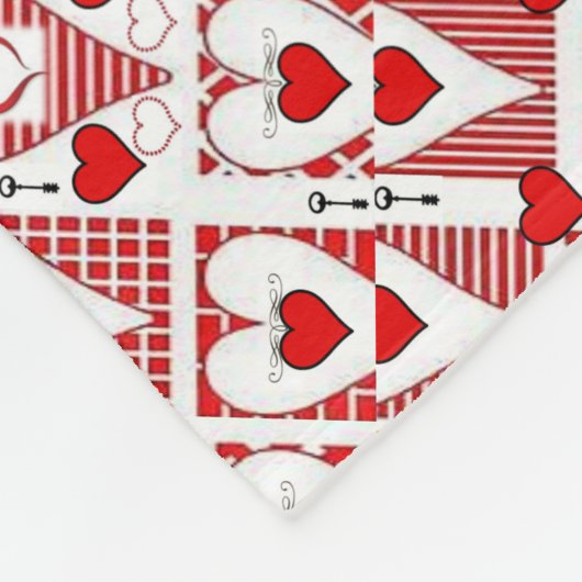 Blanket Valentines Fleecedecke (Ecke)