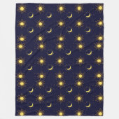 Blanket with deep blue background fleecedecke (Vorderseite)