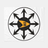 Blanket with the Battle sign of the 17th BDE SFMC Fleecedecke (Vorderseite (Horizontal))