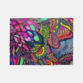Blanket Zen Tangle Nah-up Kunst, Dichtung und Musi Fleecedecke (Vorderseite (Horizontal))