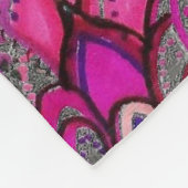 Blanket Zen Tangle Nah-up Kunst, Dichtung und Musi Fleecedecke (Ecke)