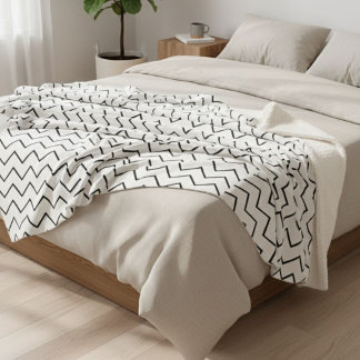 blanket zigzag geometric sherpadecke