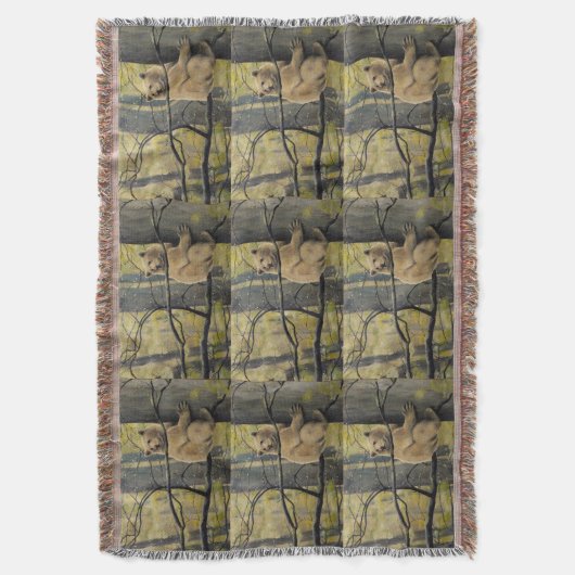 Blankets Bärenart Kermode Bear Throw Blanket Decke (Vorderseite Vertikal)