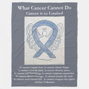 Blankets des Brain Cancer Angel Blankets des Gray Fleecedecke