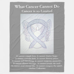 Blankets des Brain Cancer Angel Blankets des Gray Fleecedecke