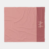 Blankets Elegante moderne Monogramm-Vorlage Fleecedecke (Vorderseite (Horizontal))