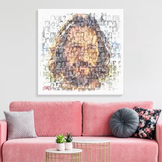 Blankind Stretched Canvas Print Leinwanddruck (Insitu (Wohnzimmer))