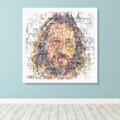 Blankind Stretched Canvas Print Leinwanddruck (Insitu (Holzboden))