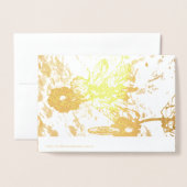 Blankkarte für das 50. Jubiläum der Hochzeit Folienkarte (Rückseite mit Umschlag)