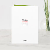 Blankkarte für den Weihnachtsbaum Karte (Rückseite)