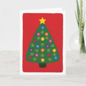 Blankkarte für den Weihnachtsbaum Karte (Vorderseite)