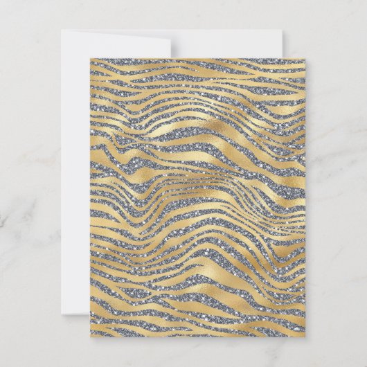 Blankkarte für Zebra-Glitzer (Vorderseite)