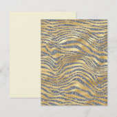 Blankkarte für Zebra-Glitzer (Vorne/Hinten)