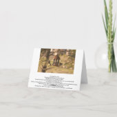 Blankkarte, Landschaftlicher See Dankeskarte (Rückseite)