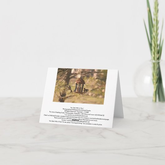 Blankkarte, Landschaftlicher See Dankeskarte (Rückseite)