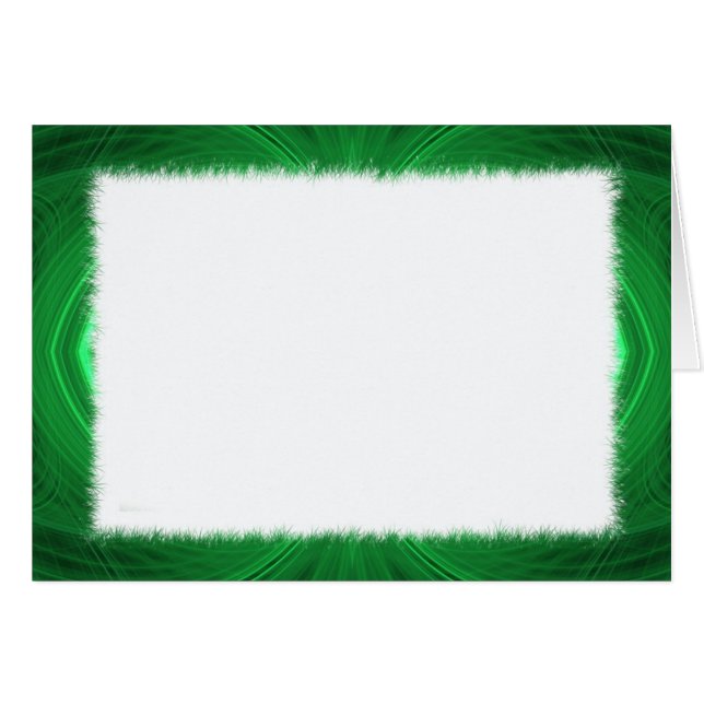 Blankkarte mit der Grenze des grünen Fraktals (Vorderseite (Horizontal))