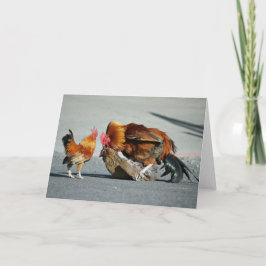 Blankkarte, Rooster Dankeskarte